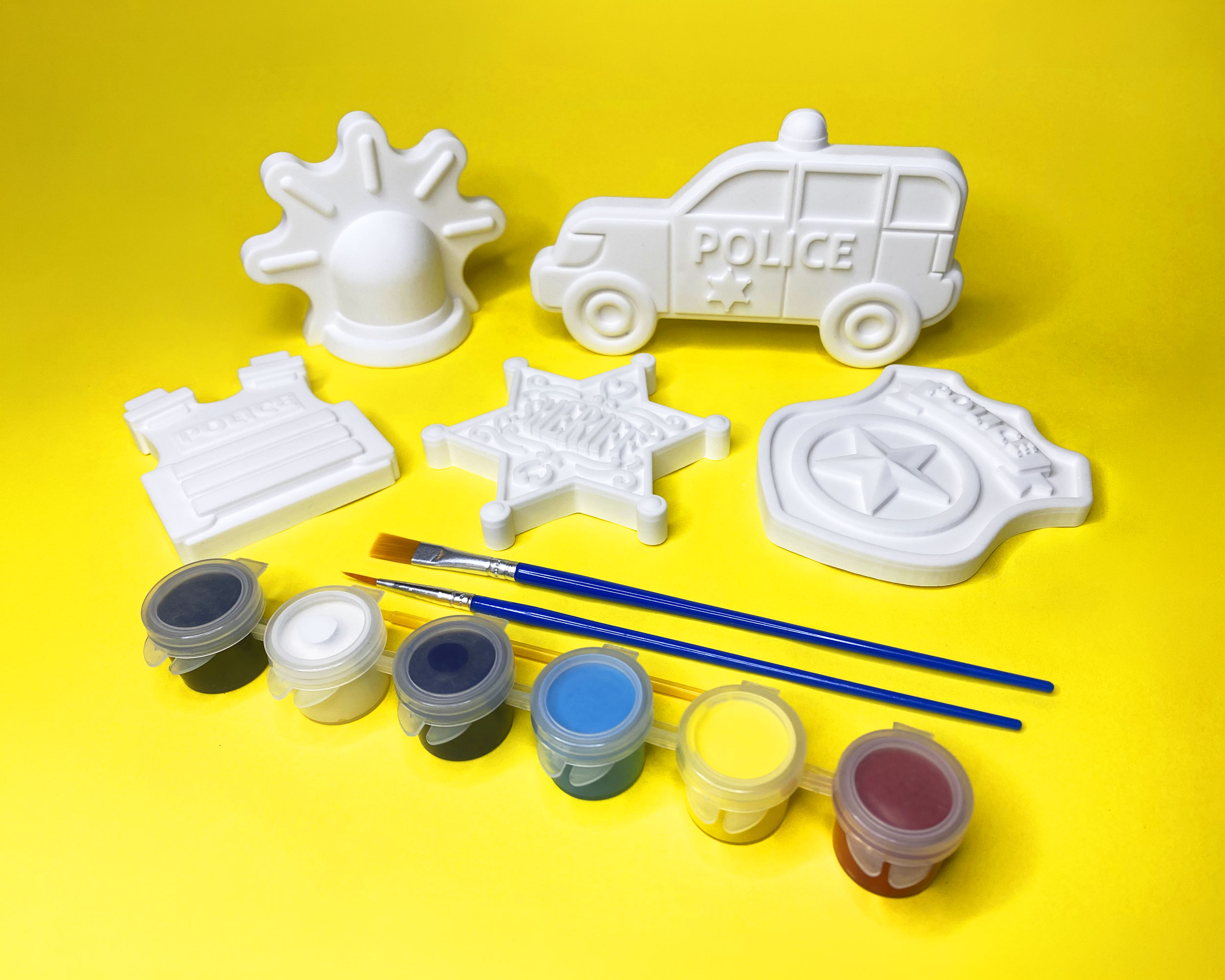 Plaster police painting kit
