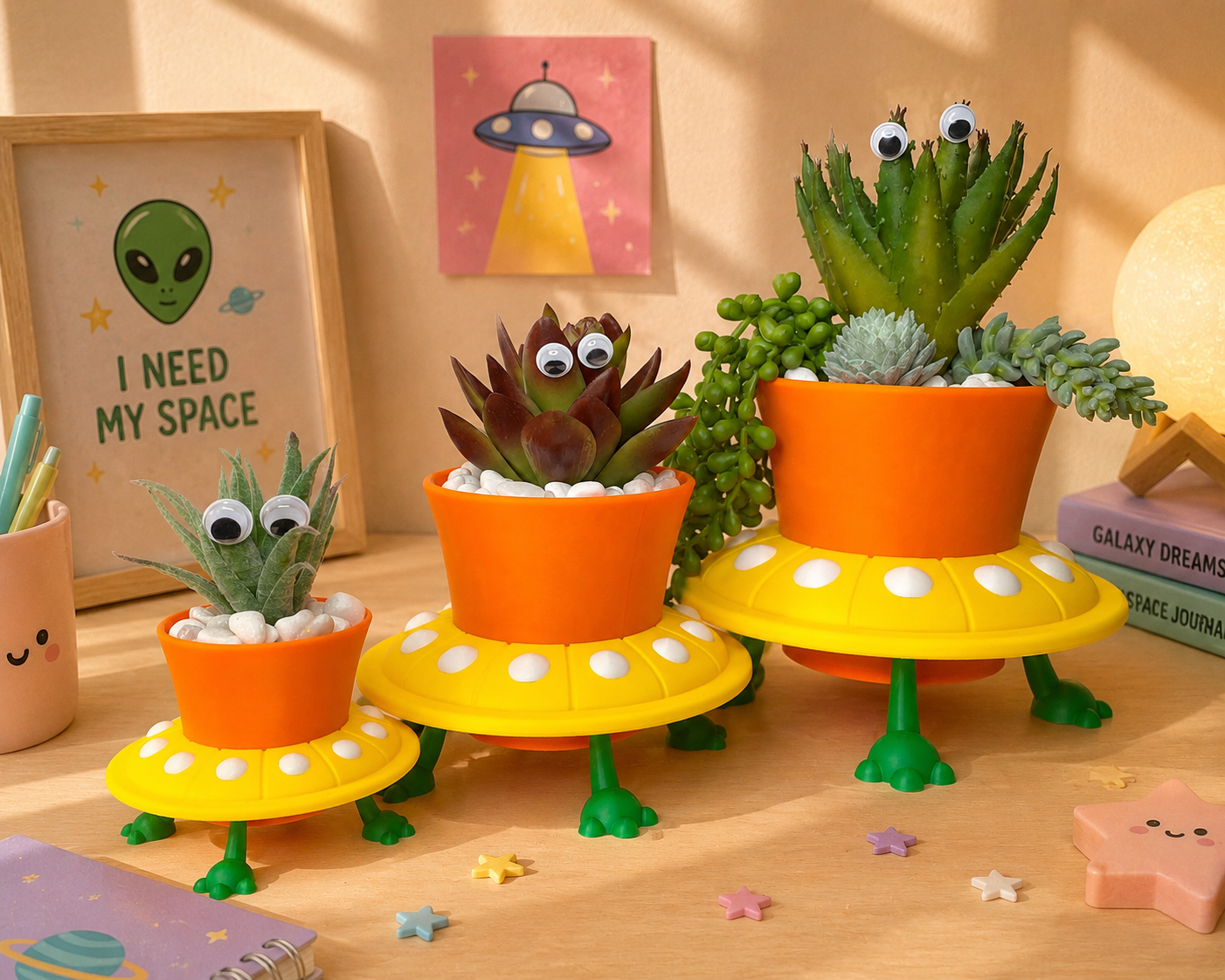 UFO succulent planters