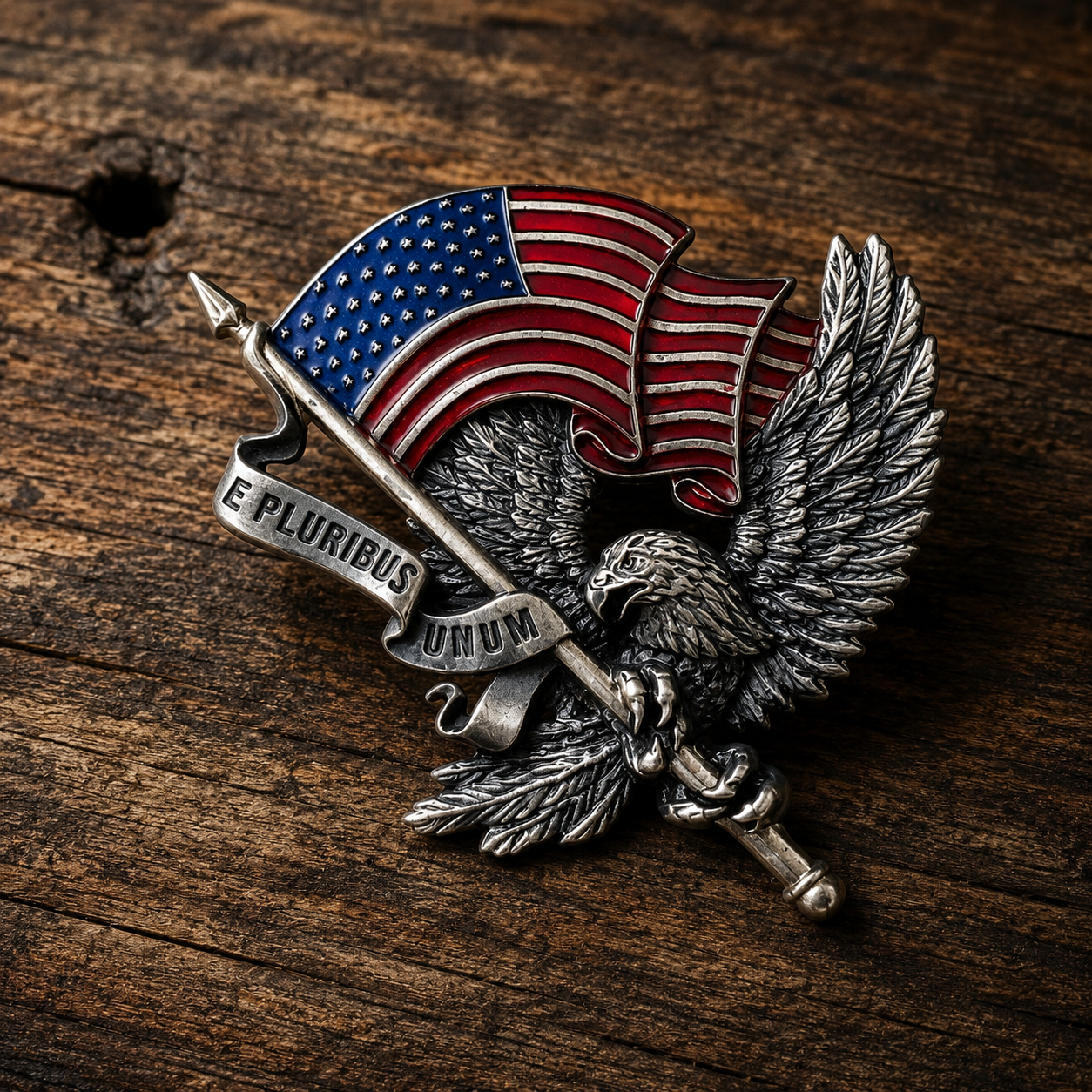 American eagle enamel pin